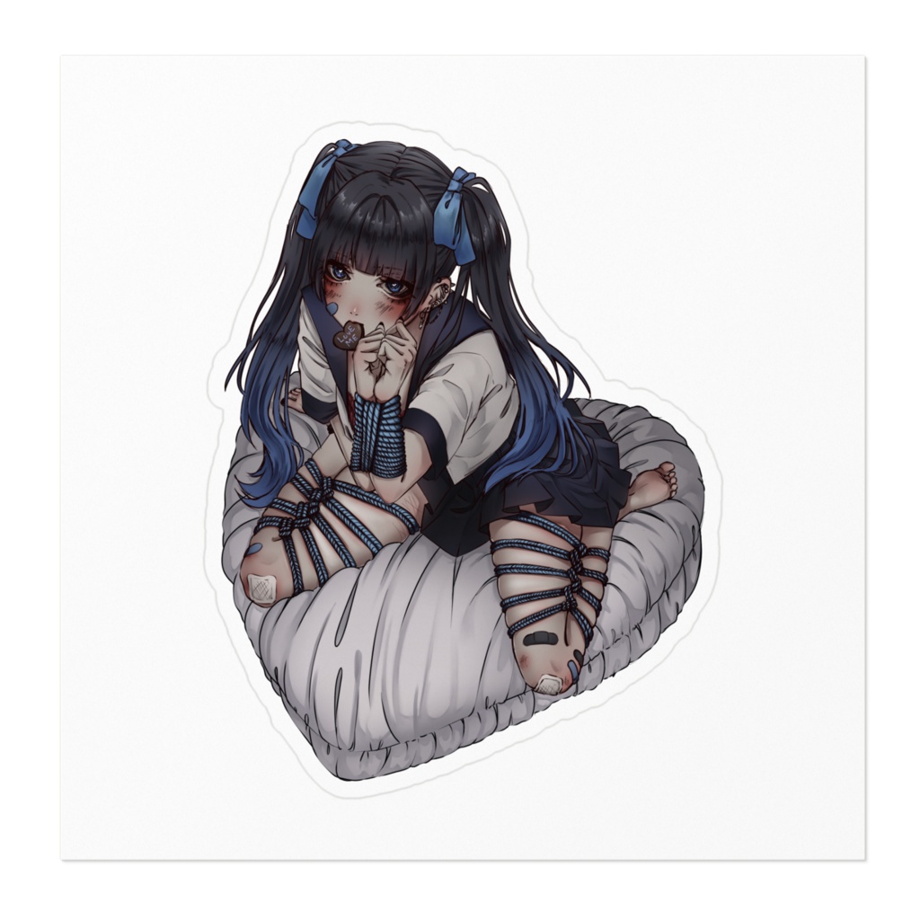 -Unhappy White Day- ステッカー(ブルー)