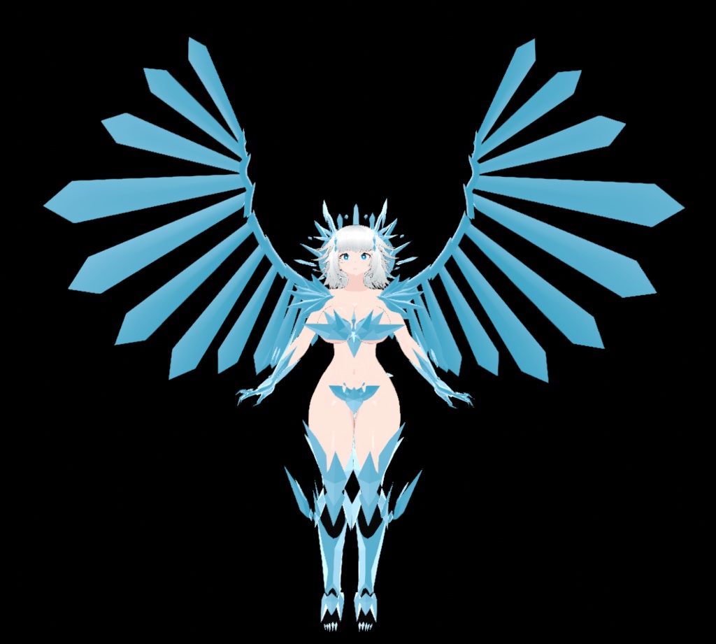 [VTUBER] 3D Ice Dragon Queen Model - Crimson Queen's Hoard - 8/8