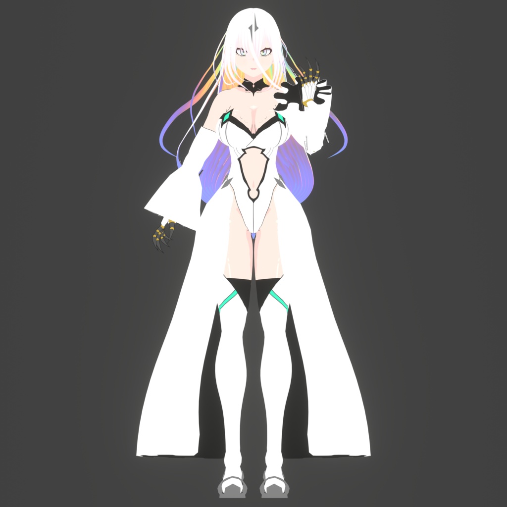 [VTUBER] Iridescent/Rainbow color 3d model Vtuber model - Crimson Queen's Hoard - 6/6