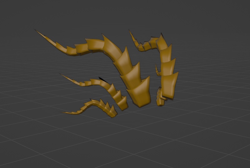 [3d Model] Dragon/Demon Horns Type 1