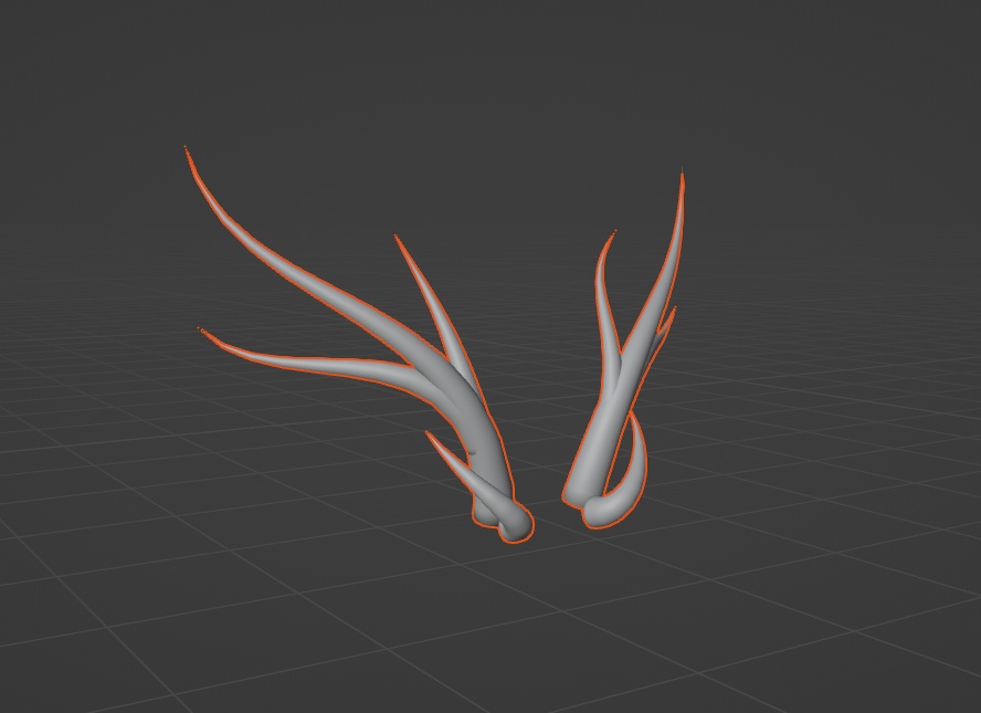 [3d Model] Dragon/Demon Horns Type 2