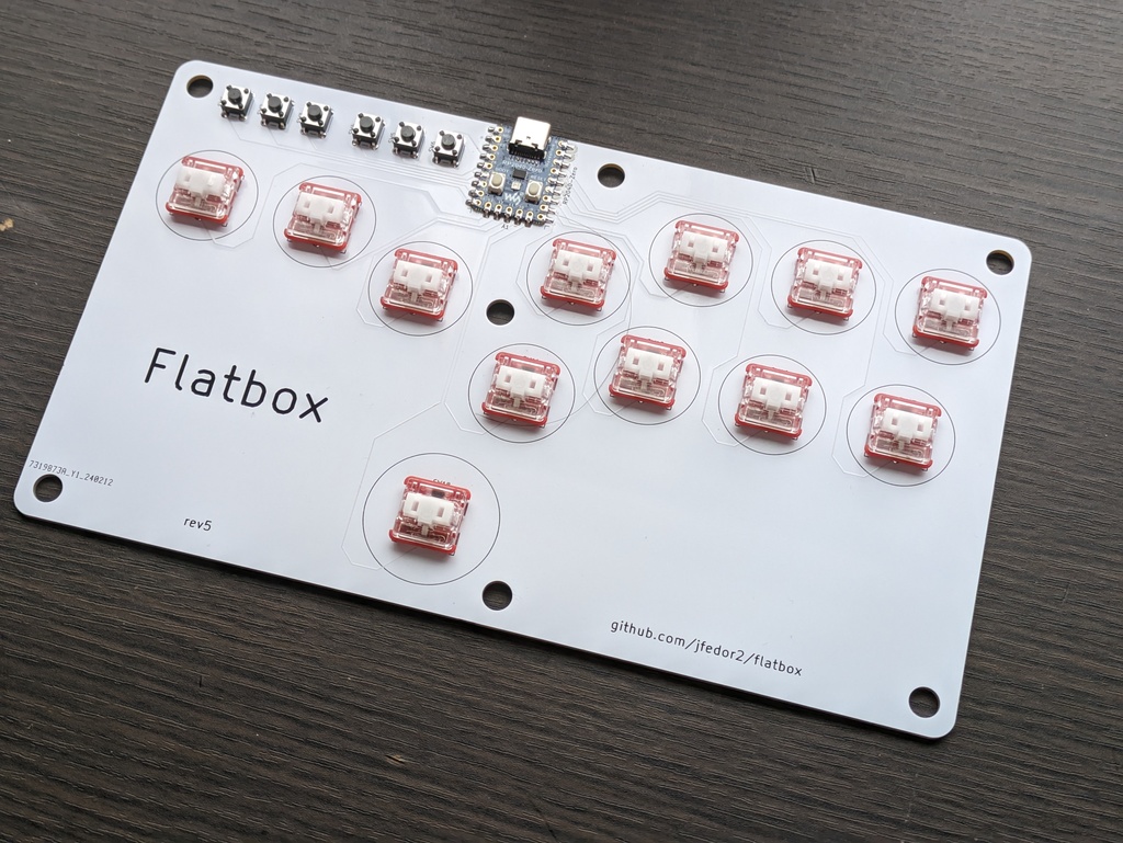 Flatbox ホワイト 自作レバーレス 薄型