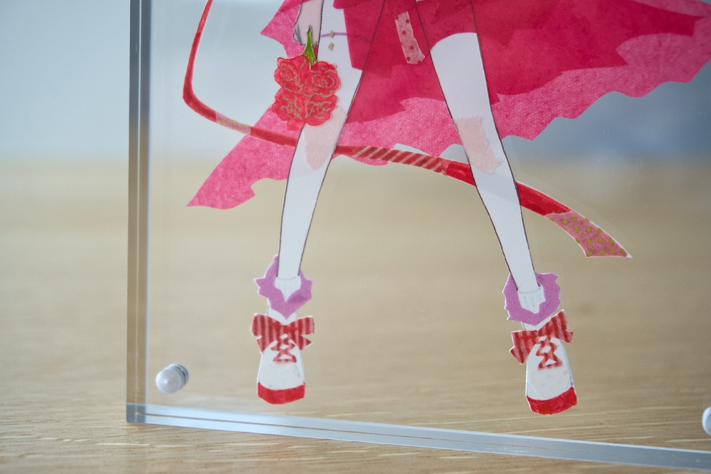 アクスタ風原画「Flower Girls」赤