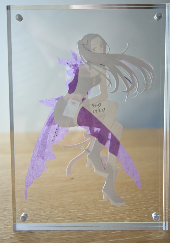 アクスタ風原画「Flower Girls」紫