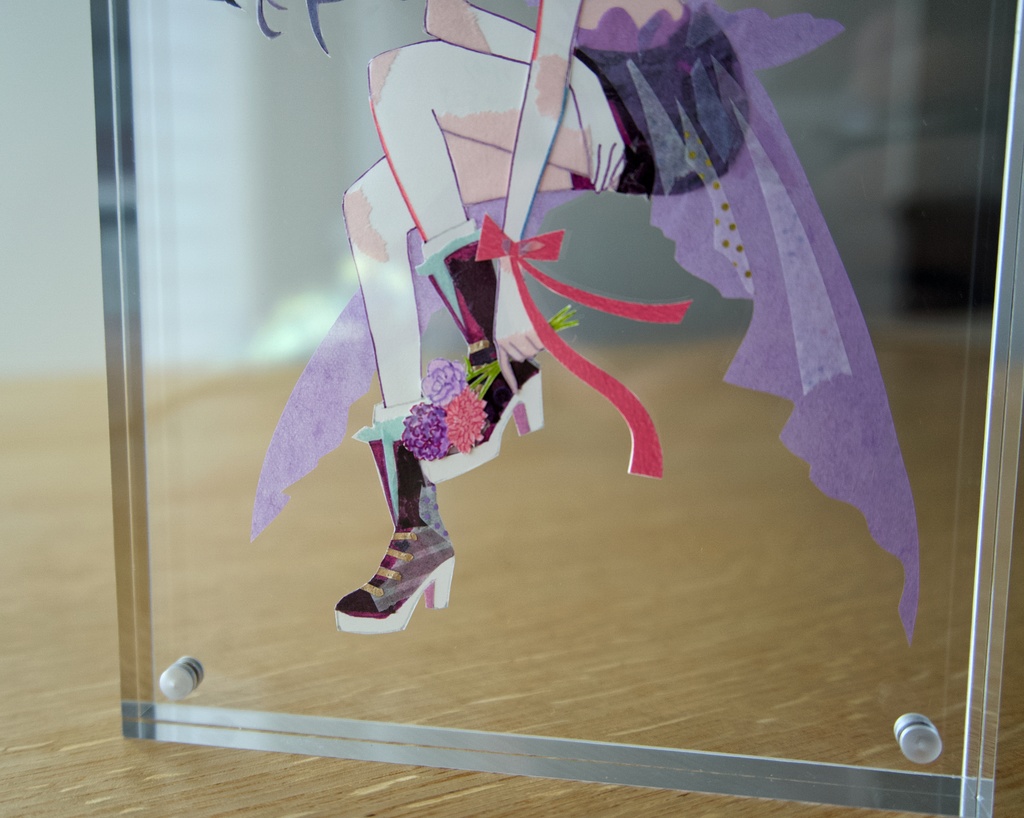 アクスタ風原画「Flower Girls」紫