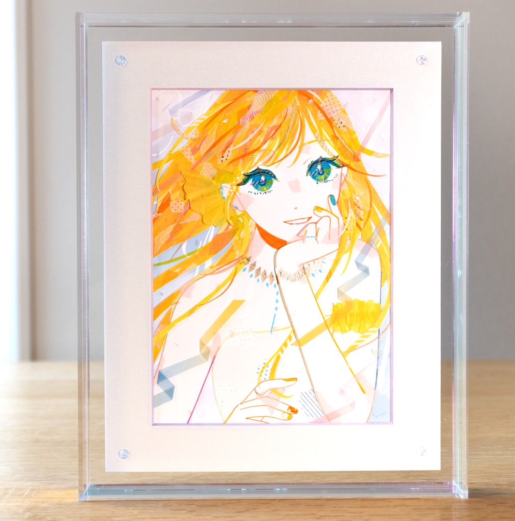 アナログ原画「Flower Girls 〜Yellow〜」TCM1