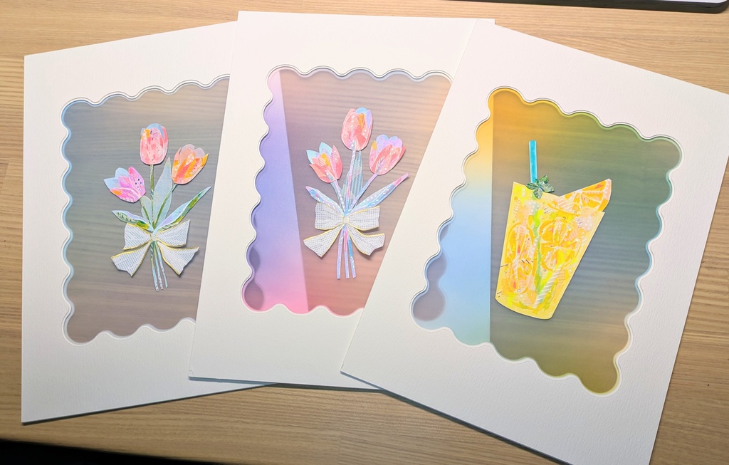 アナログ原画「Spring &Summer 〜チューリップ〜」TCM1