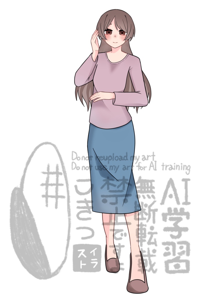 女性立ち絵素材