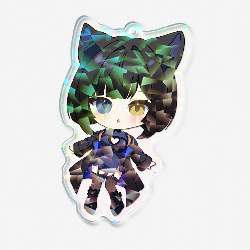 【0.5周年記念グッズ】ホログラムちびウミアクキー