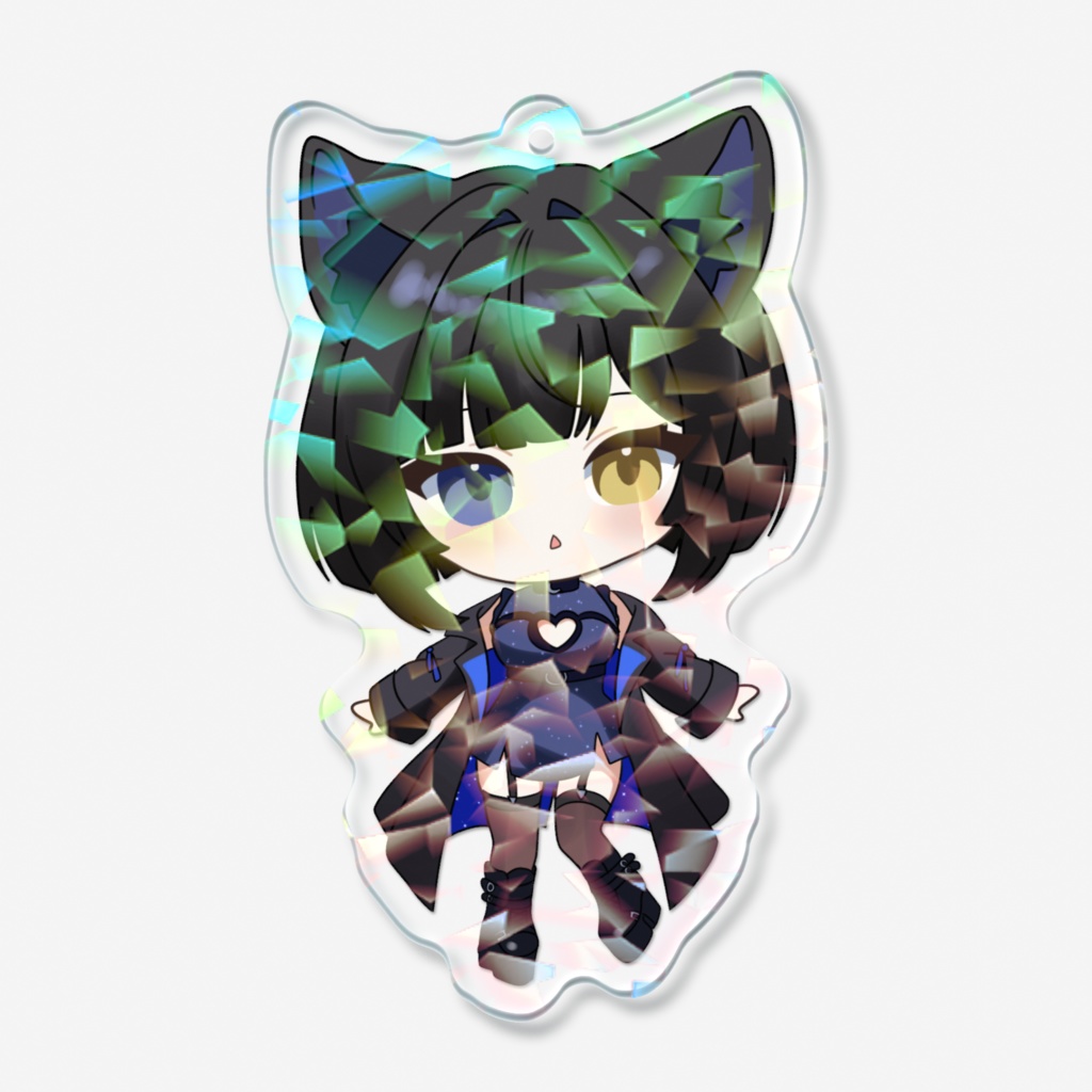 【0.5周年記念グッズ】ホログラムちびウミアクキー