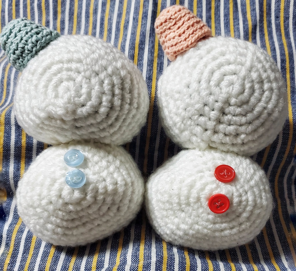 おまんじゅう用雪だるまのきぐるみ