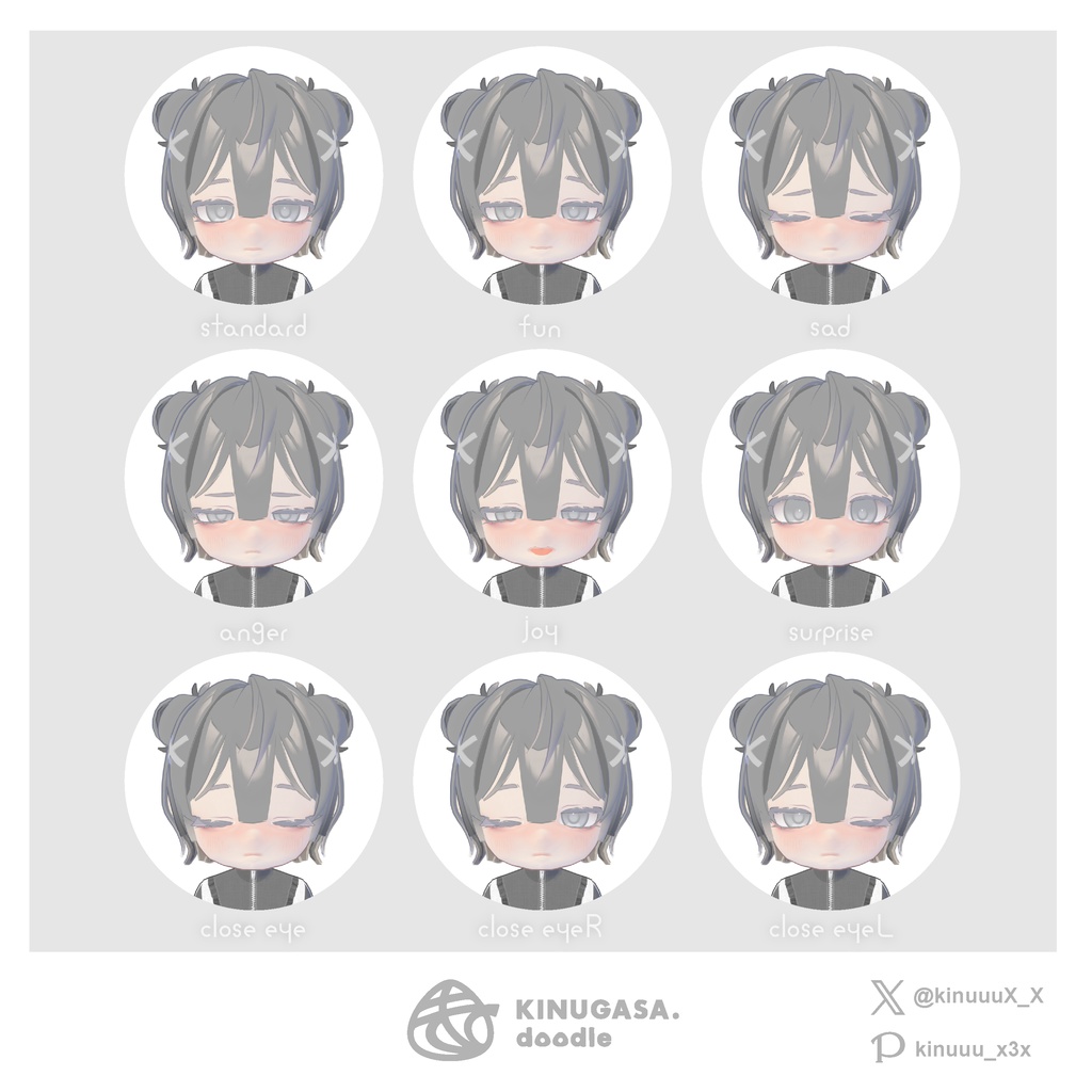 ぬんちゃん nun-chan / オリジナル3Dモデル ・VRM・VRoidstudio