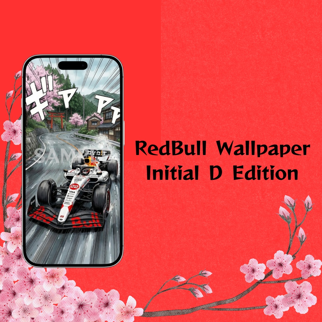 F1 Redbull 壁紙 頭文字D / F1 Redbull Wallpaper Initial D Edition