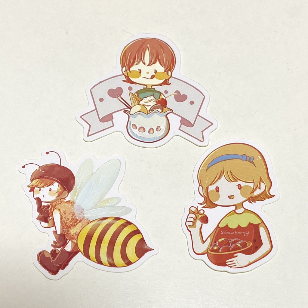 ダイカットシール3点セット