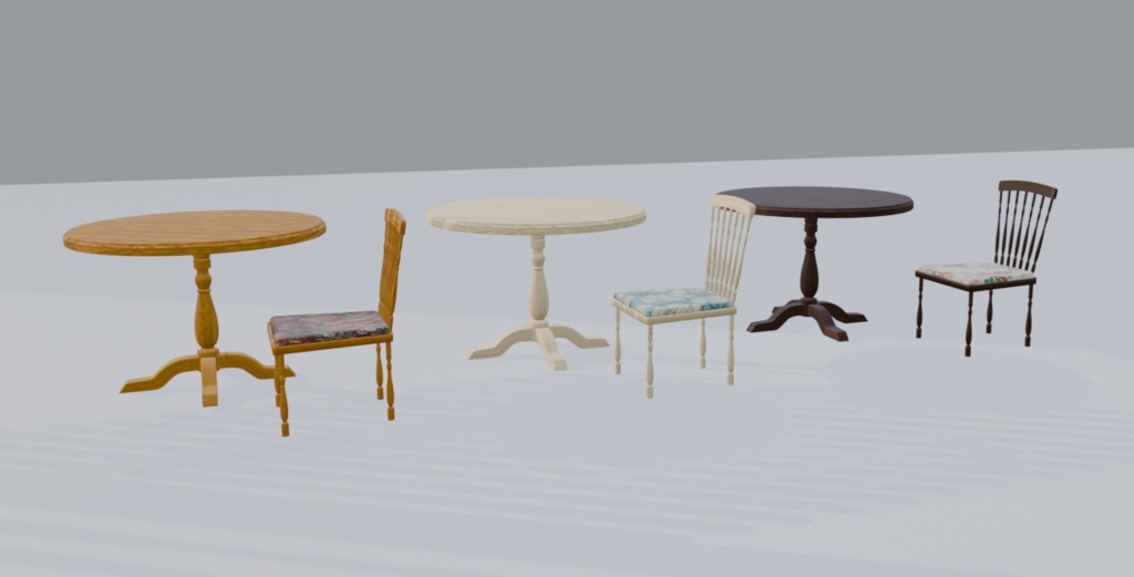 ティーテーブルセット(3種)/Tea Table Set(3types)