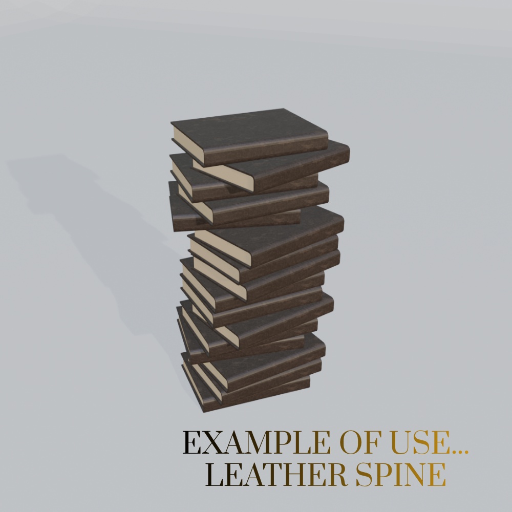 【Low-Poly】Bookshelf(3types)&Books(7types)/【ローポリ】本棚(3種)と本(7種)