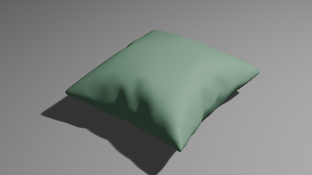 クッション Cushion 3D model（.blend形式）