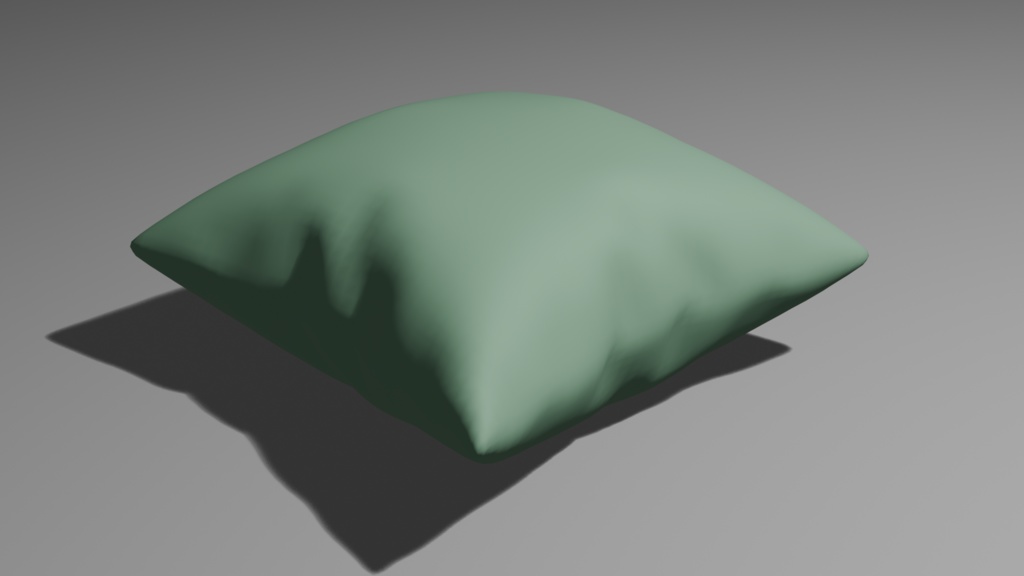 クッション Cushion 3D model(.blend形式)