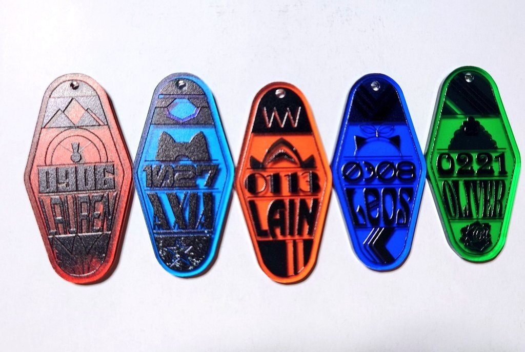 エデン組アクリルモーテルキーホルダー