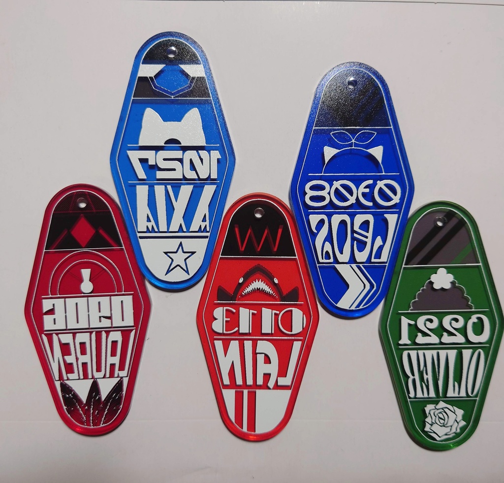 エデン組アクリルモーテルキーホルダー 大サイズ