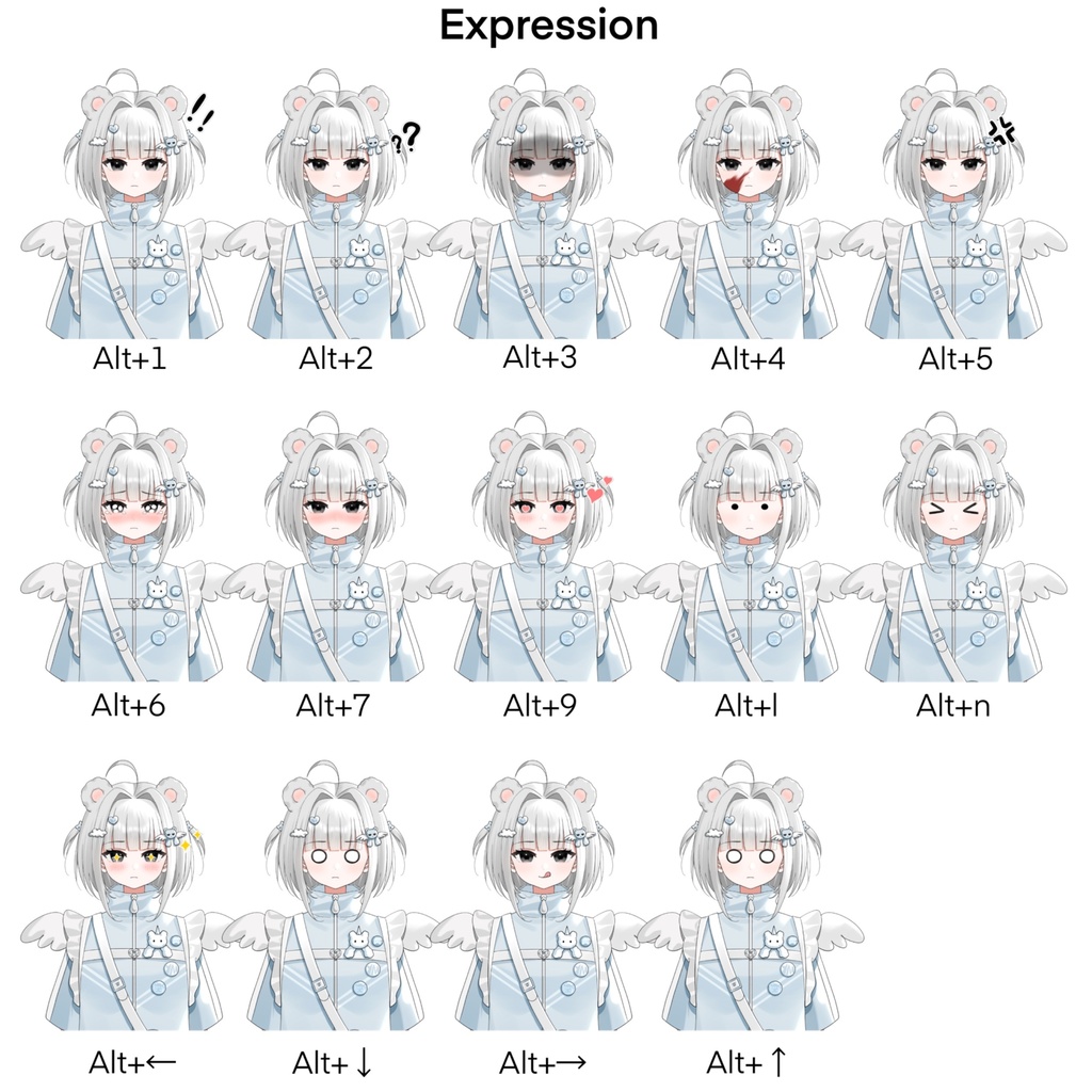 Live2d量産完成品モデルLittle bear A volume-selling finished product model.