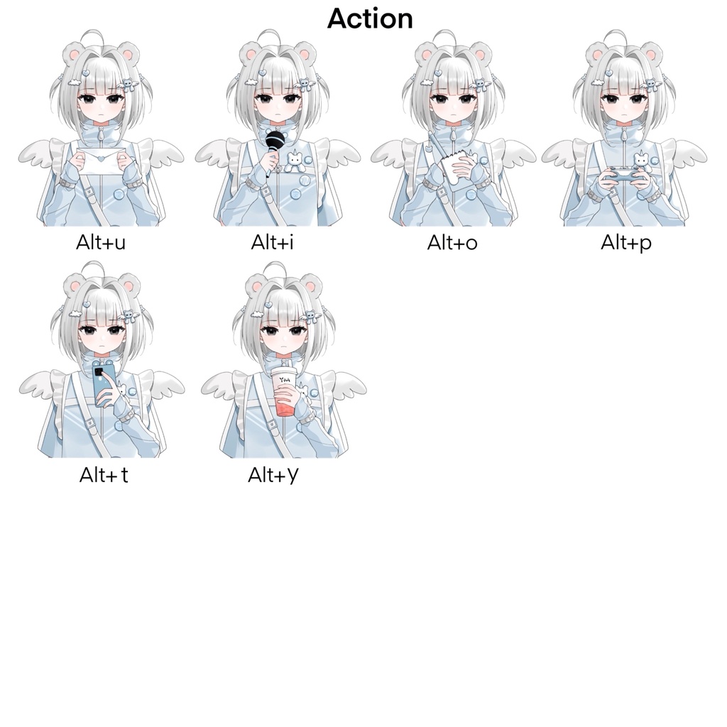 Live2d量産完成品モデルLittle bear A volume-selling finished product model.