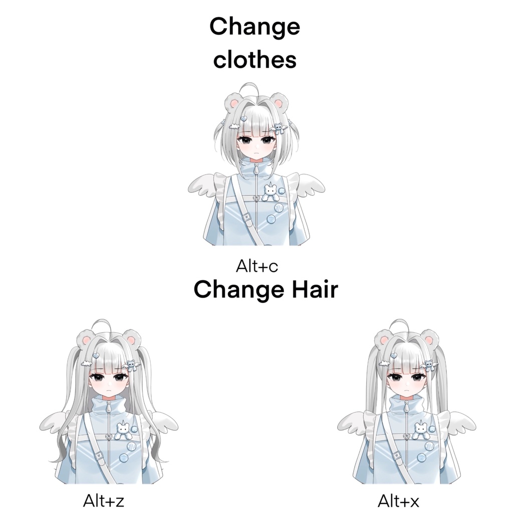 Live2d量産完成品モデルLittle bear A volume-selling finished product model.