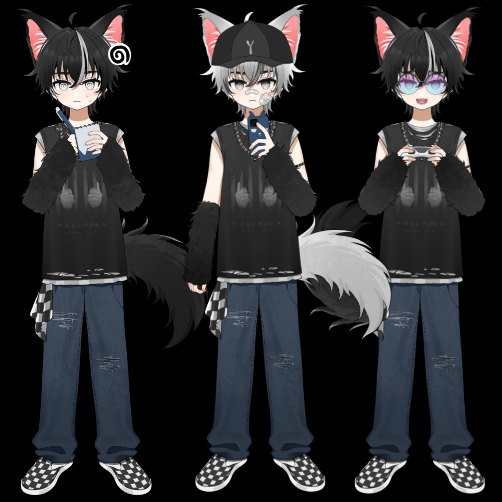 Live2d量産完成品モデルLittle cat A volume-selling finished product model.