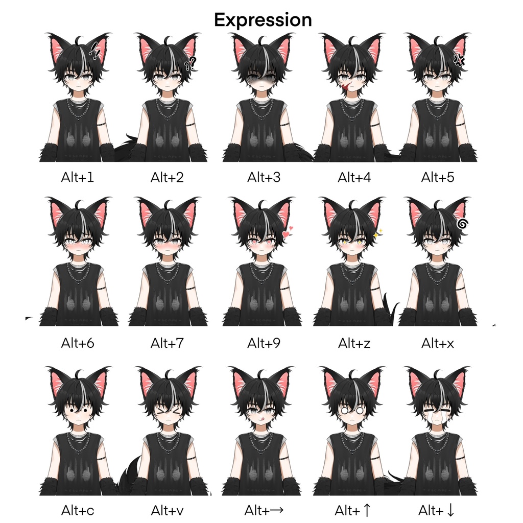 Live2d量産完成品モデルLittle cat A volume-selling finished product model.