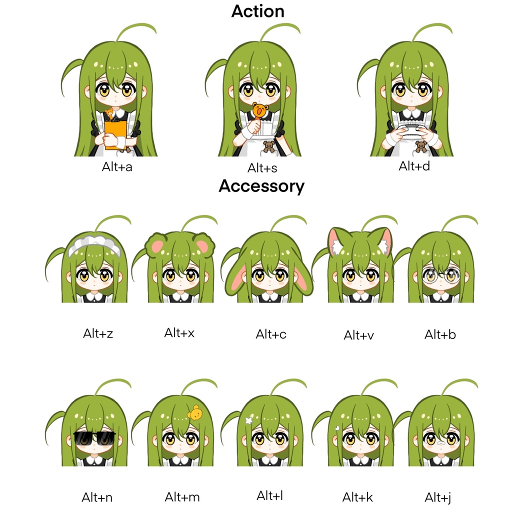 A customizable Live2D model