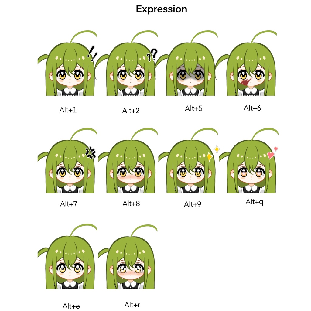 A customizable Live2D model