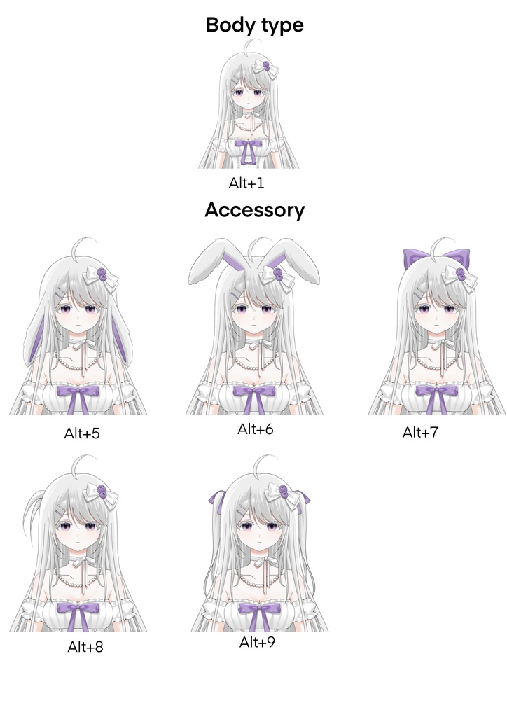Pre-made 2D Vtuber Model