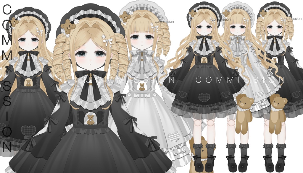 無口なドール【Live2D完成イラスト　一点限り販売】