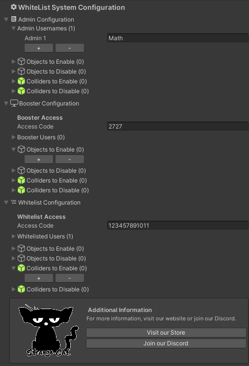 User & Admin Whitelist - 【VRChat/SDK3/U#】