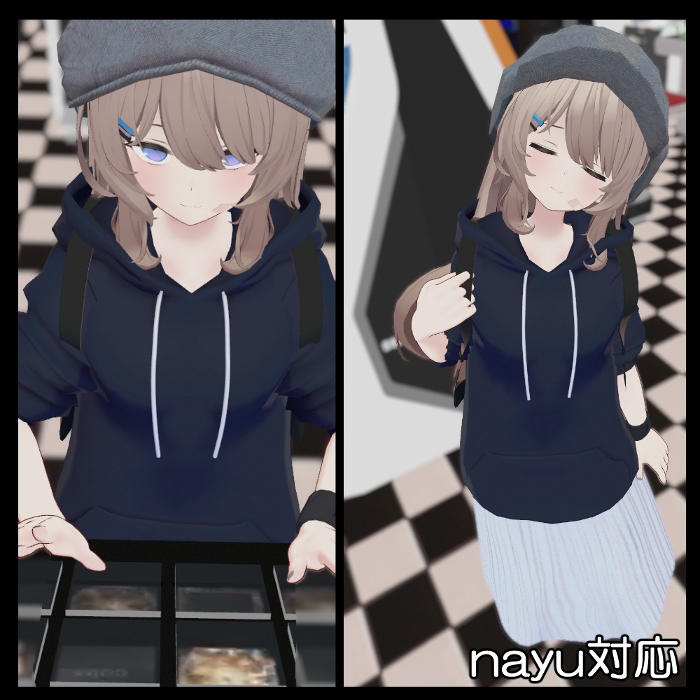 桔梗/ナユ/Grus/Lena/舞夜/Tien対応「大学生コーデ」