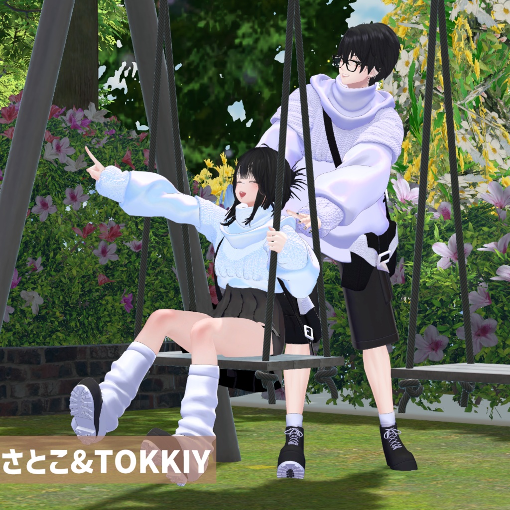 【しなの/森羅/Lapwing/ルミナ/水瀬/狛乃/墨惺(+Head)】Knit Casual Set【リンクコーデ】