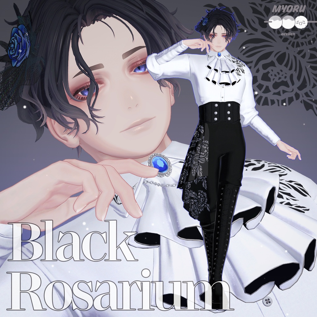 [1500円~/5アバター対応]Black_Rosarium