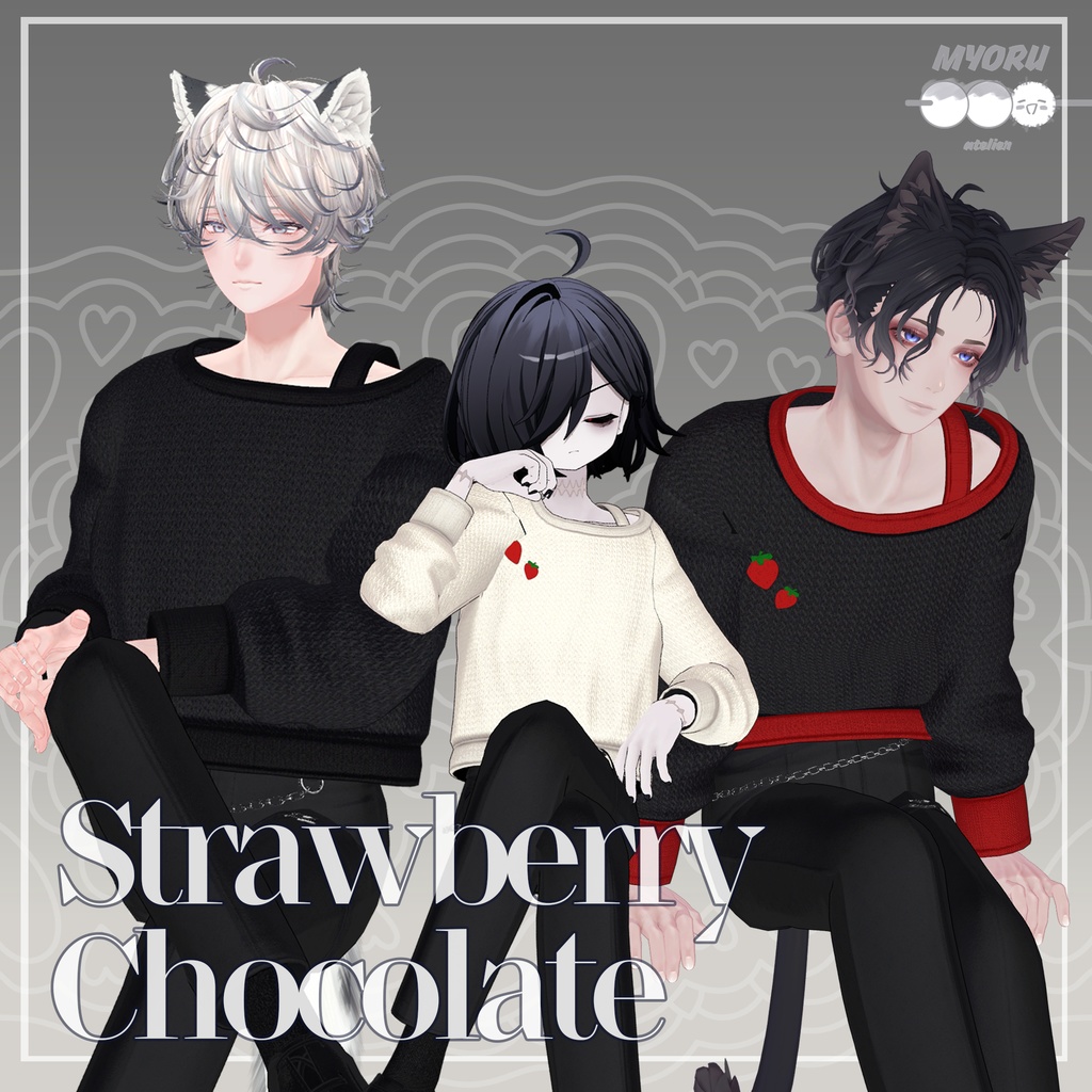 [Free/6アバター対応]Strawberry_Chocolate