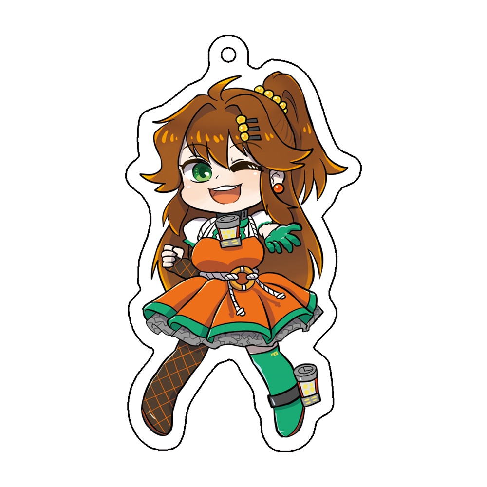 【ダム子】サーモンランステージ擬人化アクリルキーホルダー