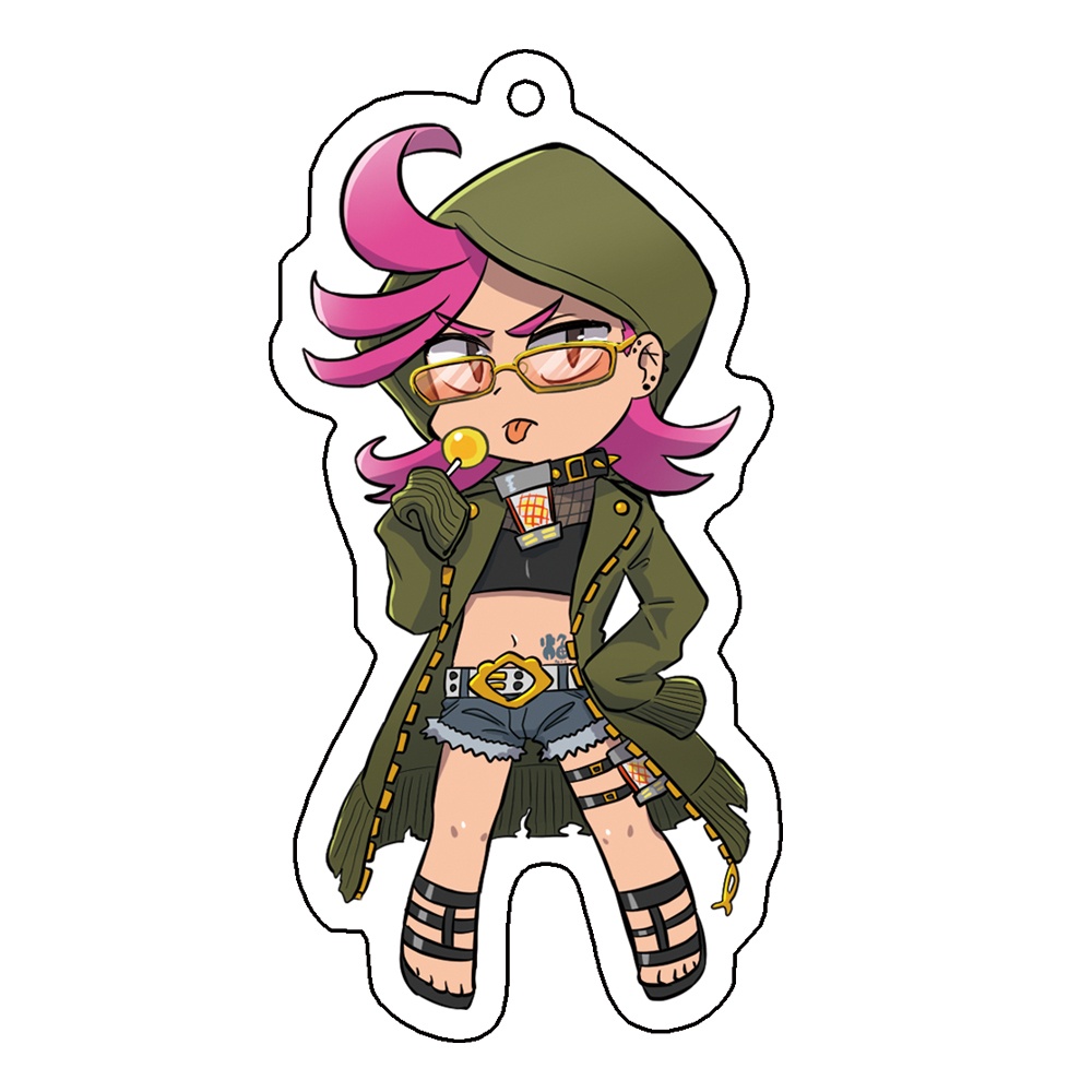 【ト場子】サーモンランステージ擬人化アクリルキーホルダー