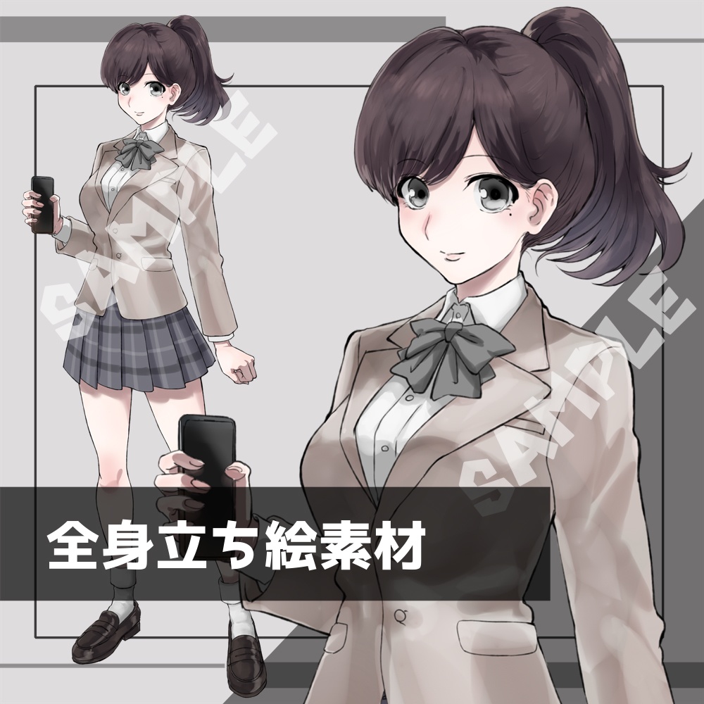 立ち絵素材集001_社会人_大人_学生_子供_男性_女性