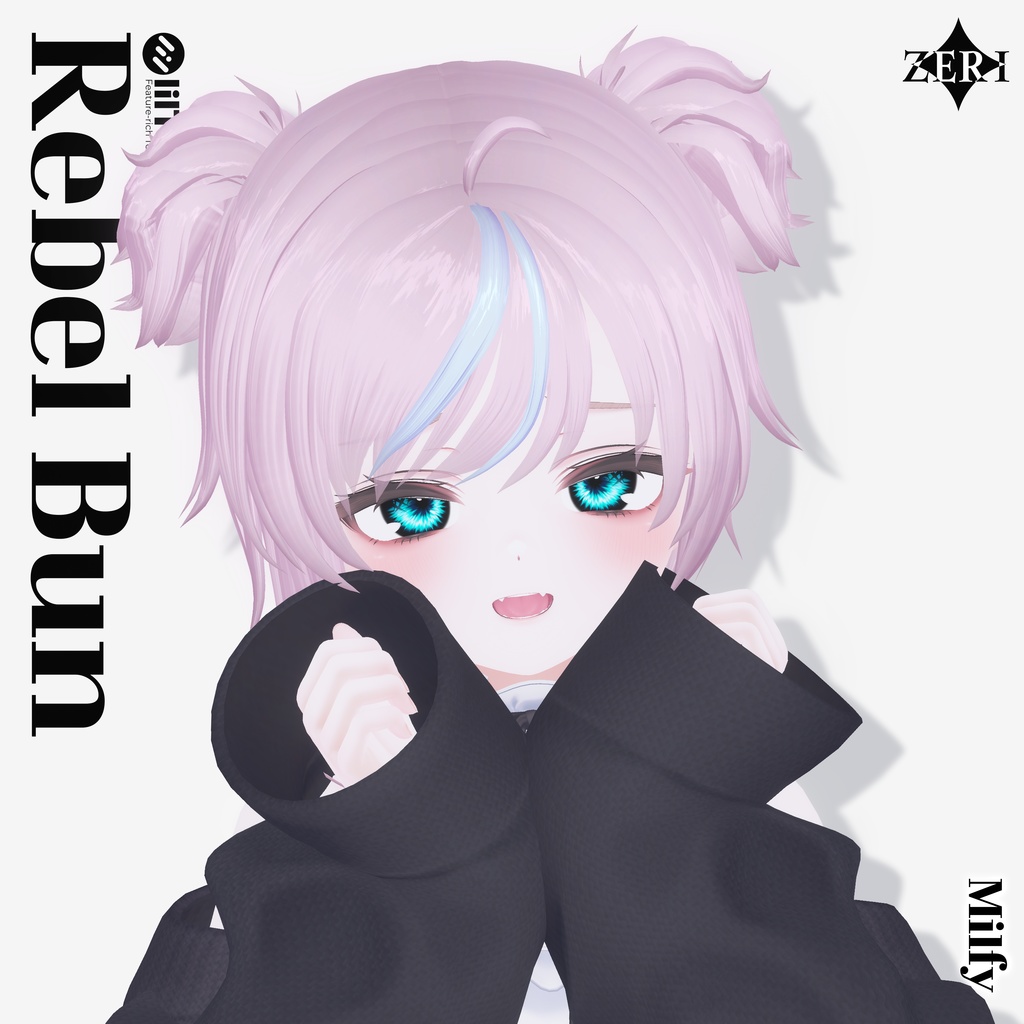 ใVRC Hairใ๐๐จ.๐ โฆ ๐๐๐๐๐ฅ ๐๐ฎ๐งใ61 Colorsใ#ZERI_booth