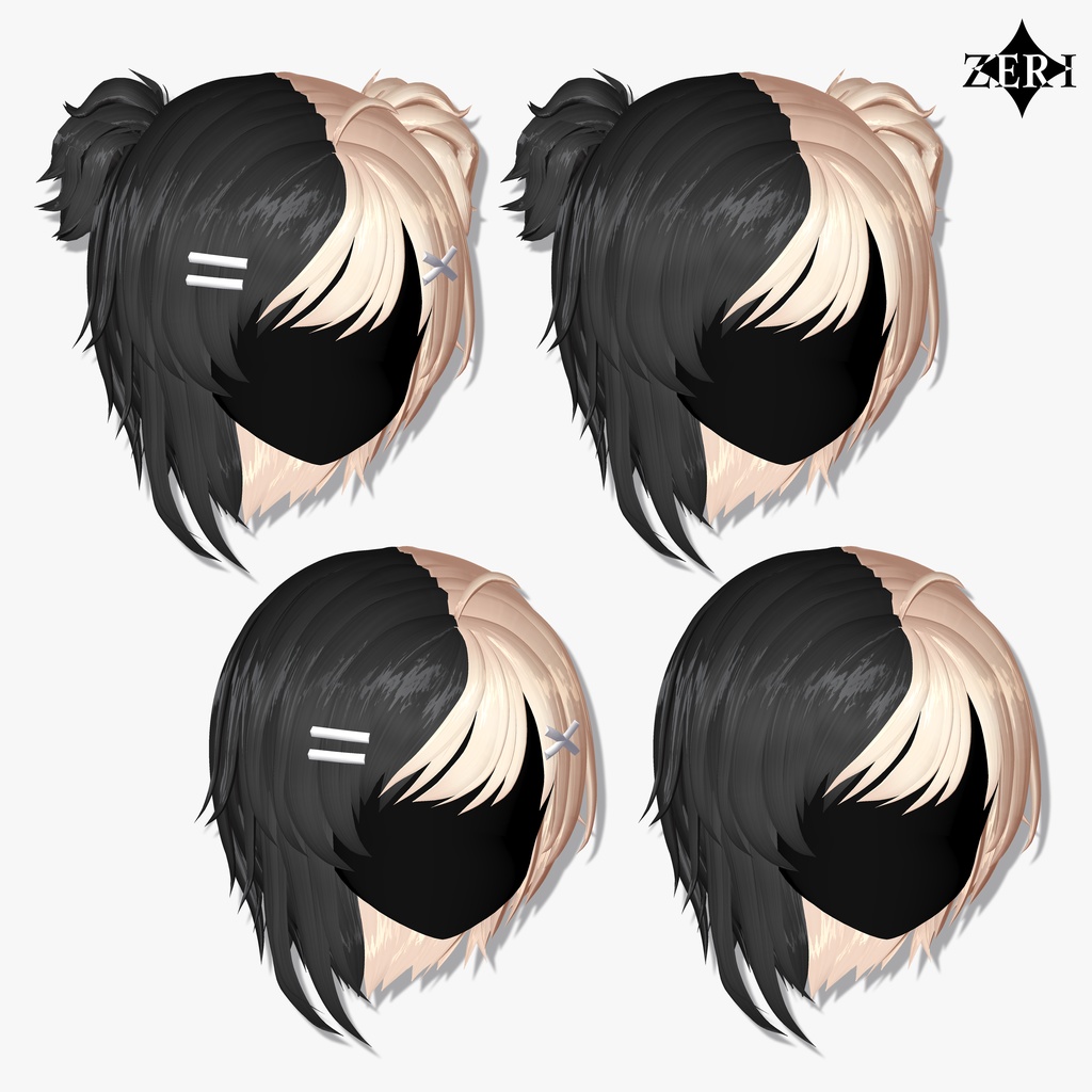 ใVRC Hairใ๐๐จ.๐ โฆ ๐๐๐๐๐ฅ ๐๐ฎ๐งใ61 Colorsใ#ZERI_booth