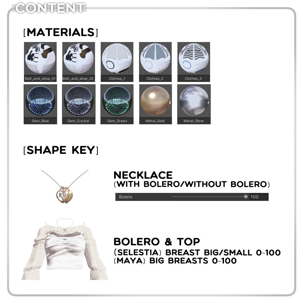 【セレスティア, 舞夜】 Bolero Outfit