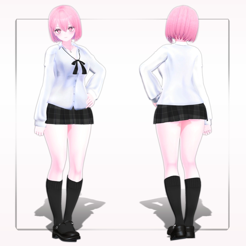 【セレスティア】Cardigun and Shirts outfit