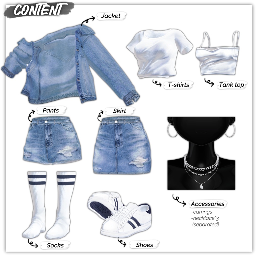 【桔梗】Jean & Jeans