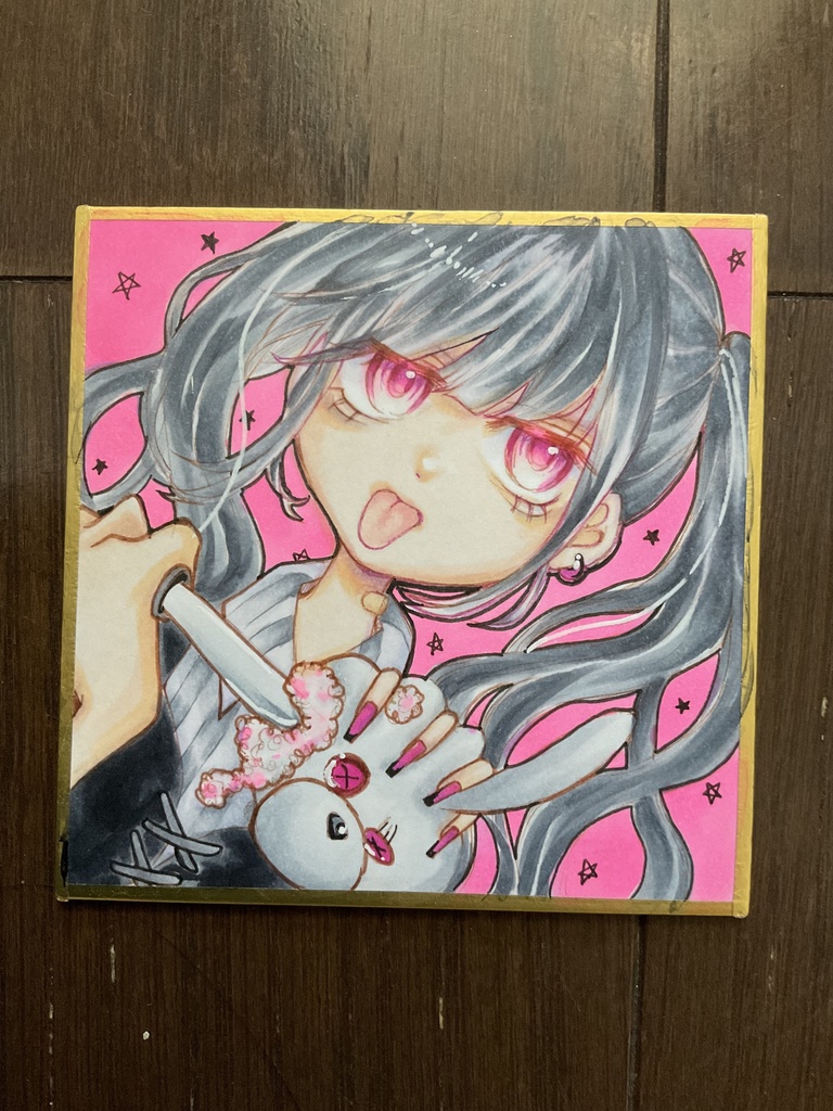 【ピンク×黒】可愛いと黒の共存【コピック】