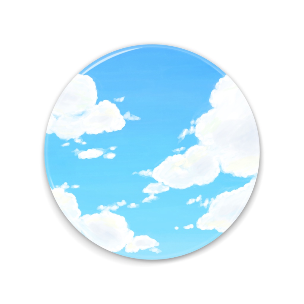 缶ミラー 75mm　青空