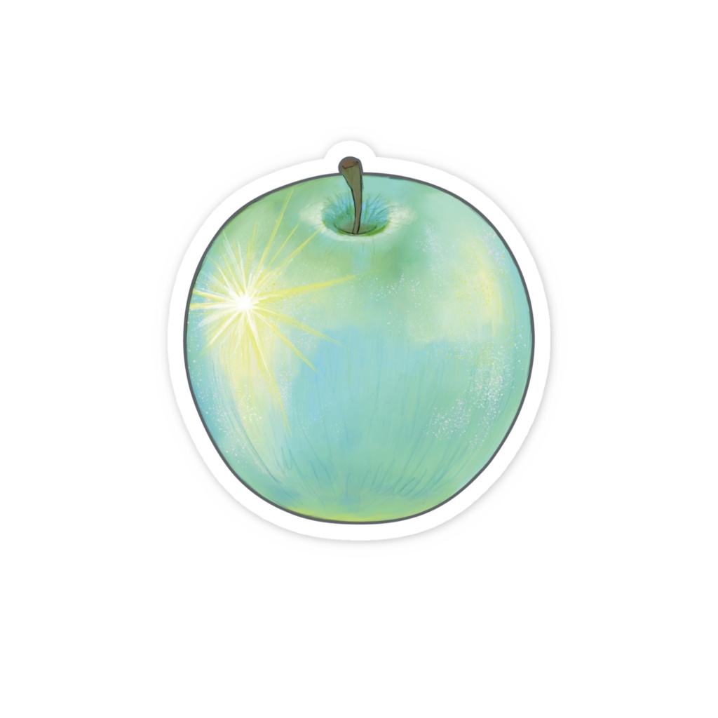 ステッカー りんご 正午