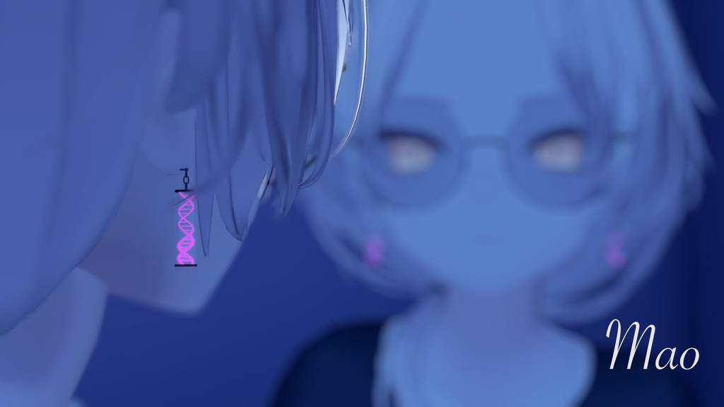 【VRC想定】DNA_Earring【5Avatar対応】